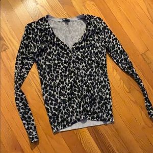 Leopard print cardigan